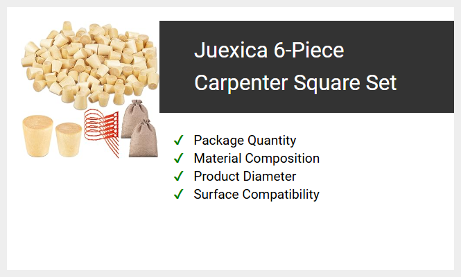 Juexica 6-Piece Carpenter Square Set