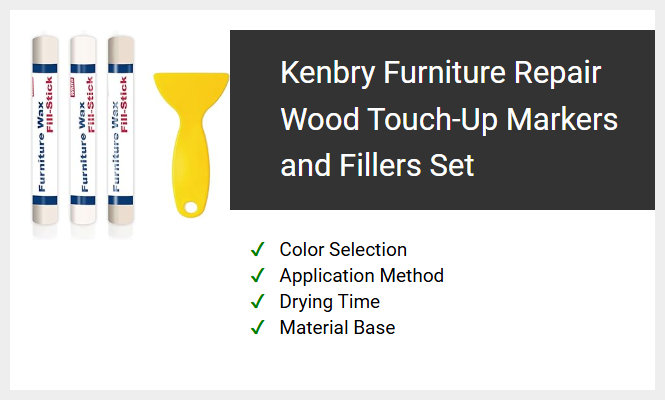 Kenbry Furniture Repair Wood Touch-Up Markers and Fillers Set