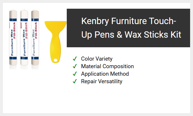 Kenbry Furniture Touch-Up Pens & Wax Sticks Kit