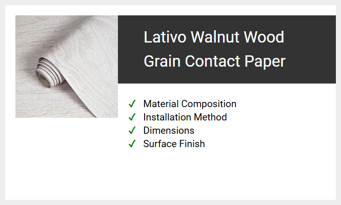 Lativo Walnut Wood Grain Contact Paper
