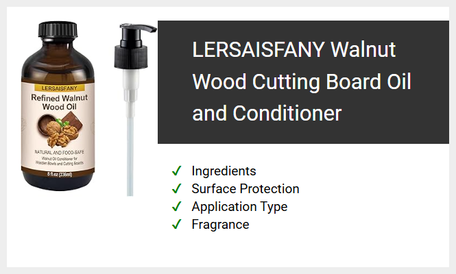 LERSAISFANY Walnut Wood Cutting Board Oil and Conditioner