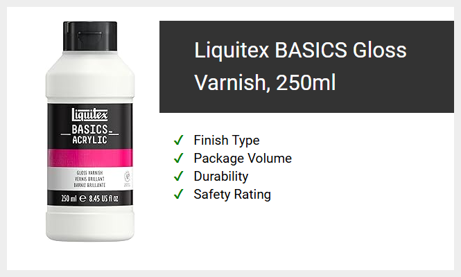 Liquitex BASICS Gloss Varnish, 250ml