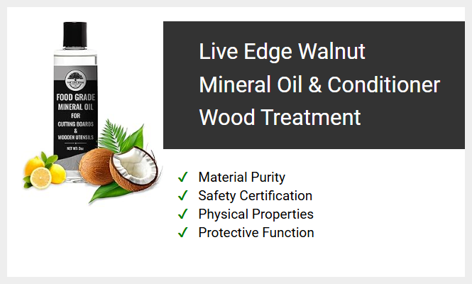 Live Edge Walnut Mineral Oil & Conditioner Wood Treatment