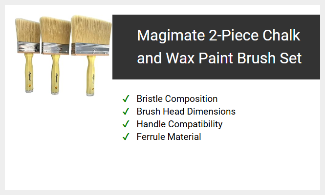 Magimate 2-Piece Chalk and Wax Paint Brush Set