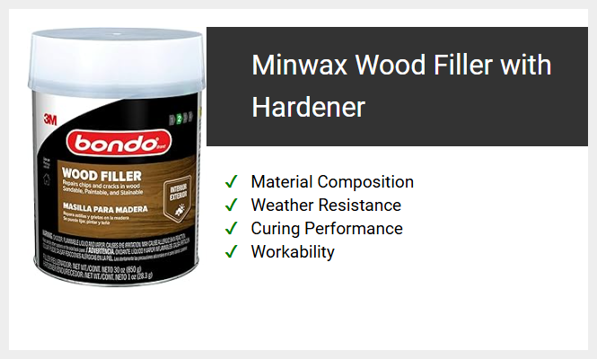 Minwax Wood Filler with Hardener
