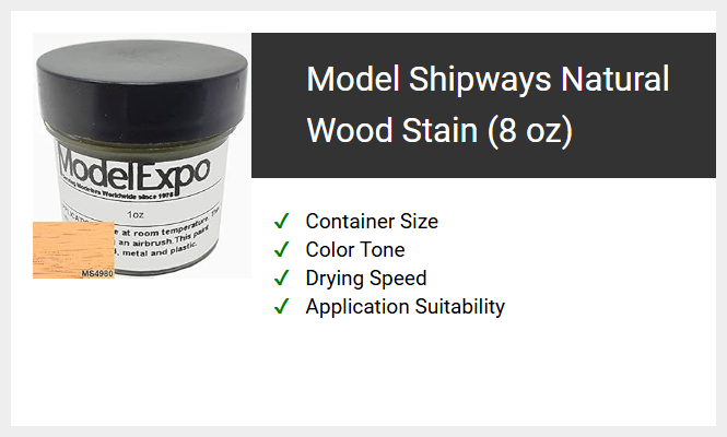 Model Shipways Natural Wood Stain (8 oz)