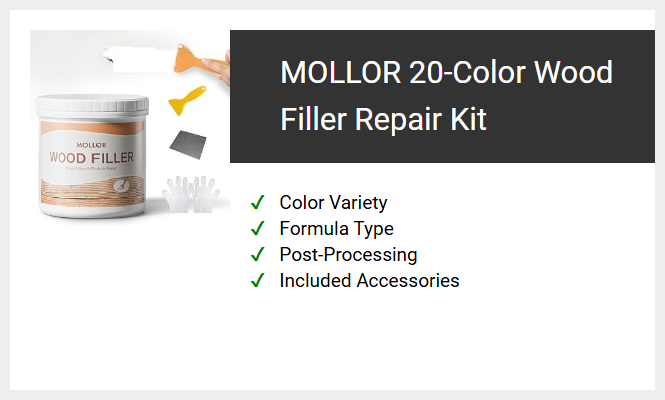 MOLLOR 20-Color Wood Filler Repair Kit