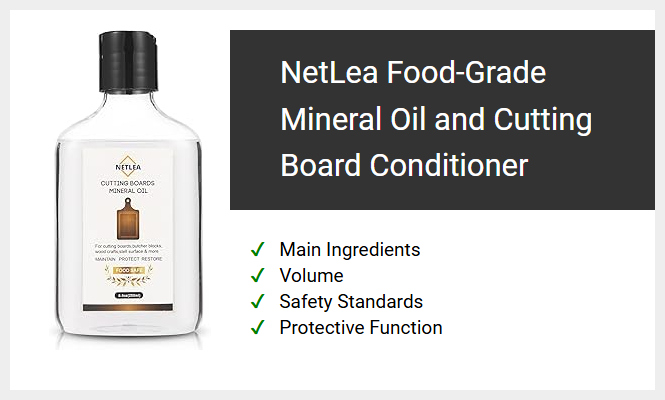 NetLea Food-Grade Mineral Oil Cutting Board Conditioner