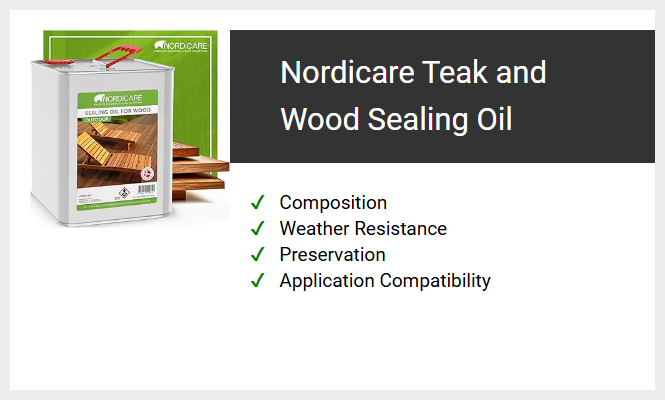 Nordicare Teak and Wood Sealing Oil