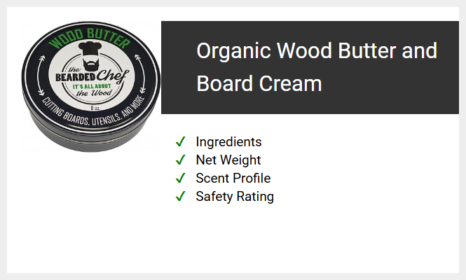 Organic Wood Butter and Board Cream