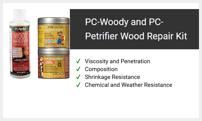 PC-Woody and PC-Petrifier Wood Repair Kit