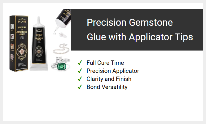 Precision Gemstone Glue with Applicator Tips