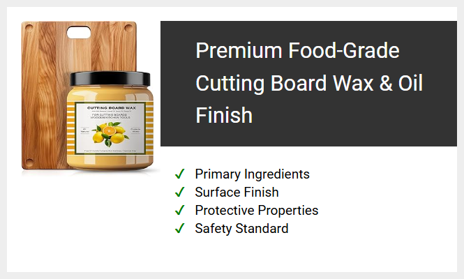 Premium Food-Grade Cutting Board Wax & Oil Finish