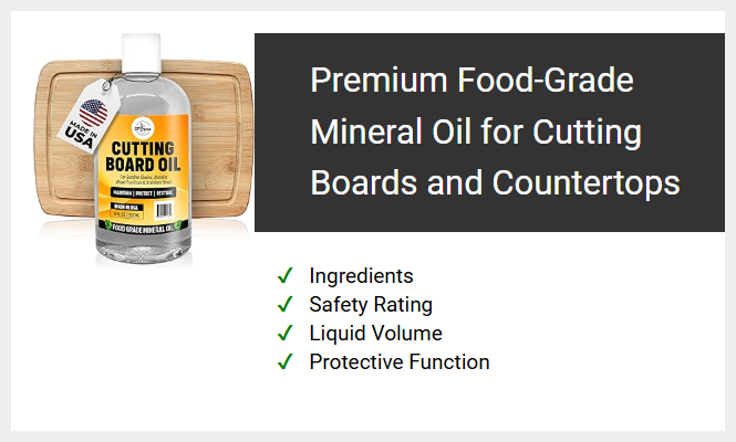 Premium Food-Grade Mineral Oil for Cutting Boards and Countertops