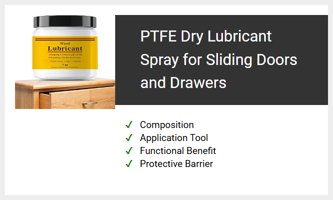 PTFE Dry Lubricant Spray for Sliding Doors and Drawers