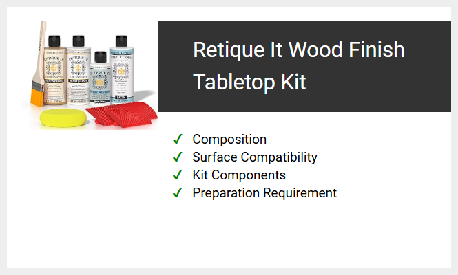Retique It Wood Finish Tabletop Kit