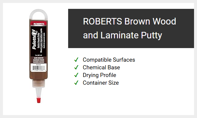 ROBERTS Brown Wood and Laminate Putty