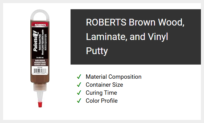 ROBERTS Brown Wood, Laminate, and Vinyl Putty