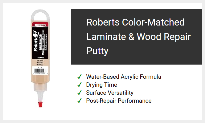 Roberts Color-Matched Laminate & Wood Repair Putty