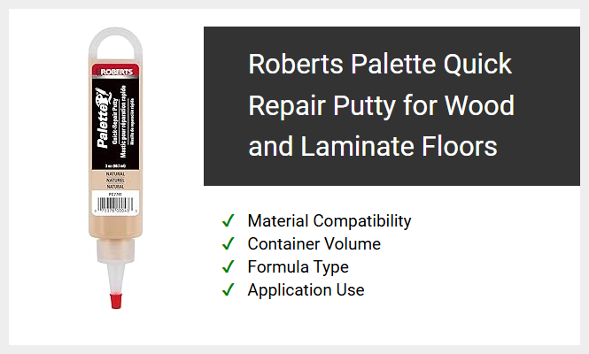 Roberts Palette Quick Repair Putty for Wood and Laminate Floors