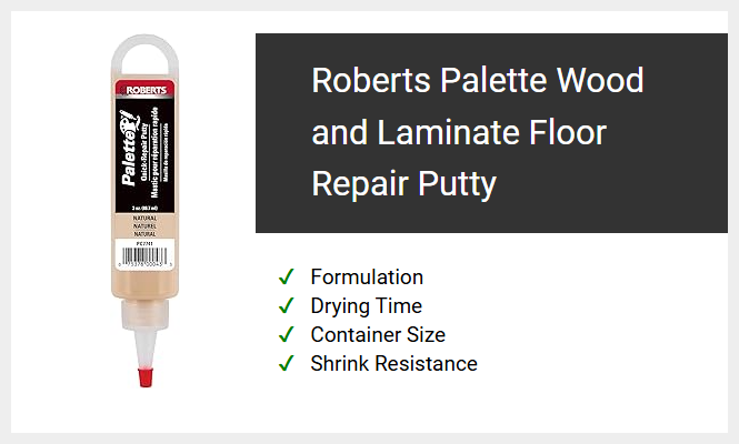 Roberts Palette Wood and Laminate Floor Repair Putty
