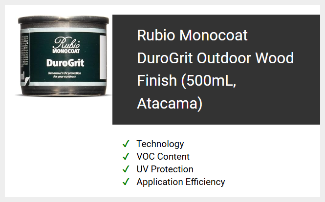 Rubio Monocoat DuroGrit Outdoor Wood Finish (500mL, Atacama)