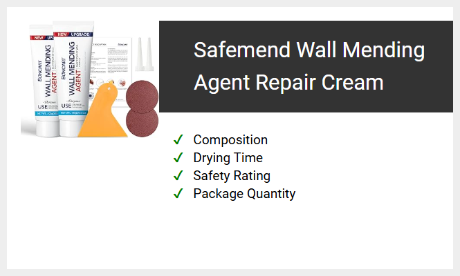 Safemend Wall Mending Agent Repair Cream