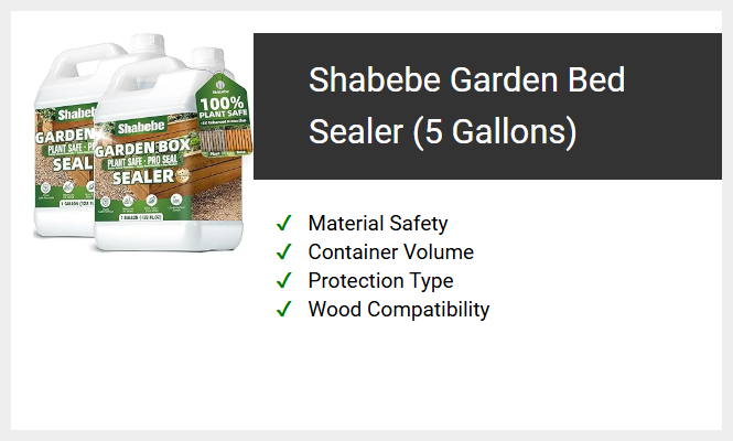 Shabebe Garden Bed Sealer (5 Gallons)