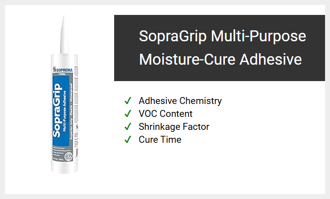 SopraGrip Multi-Purpose Moisture-Cure Adhesive