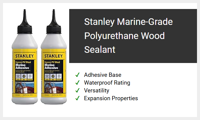 Stanley Marine-Grade Polyurethane Wood Sealant