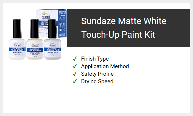 Sundaze Matte White Touch-Up Paint Kit