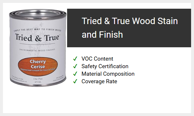 Tried & True Wood Stain and Finish