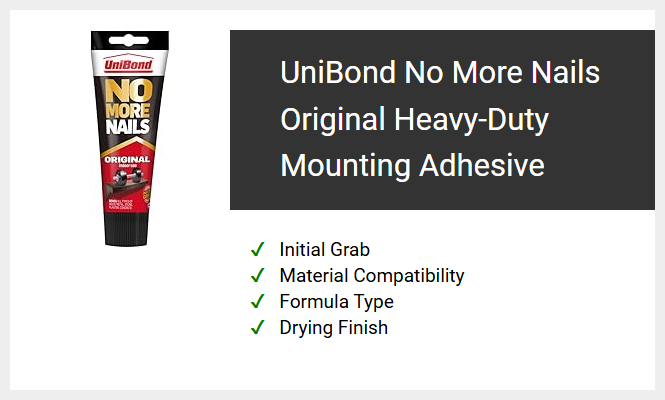 UniBond No More Nails Original Heavy-Duty Mounting Adhesive