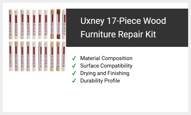 Uxney 17-Piece Wood Furniture Repair Kit