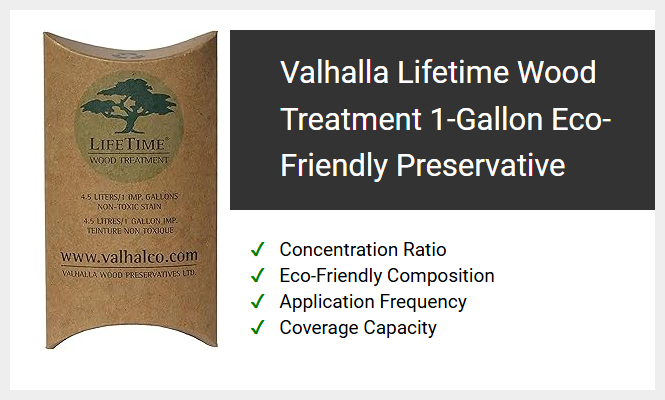 Valhalla Lifetime Wood Treatment 1-Gallon Eco-Friendly Preservative