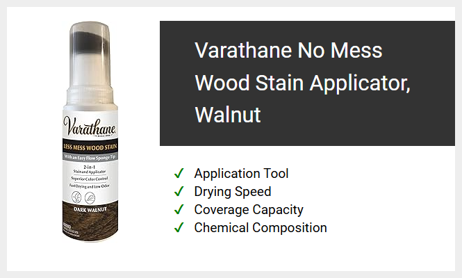 Varathane No Mess Wood Stain Applicator, Walnut