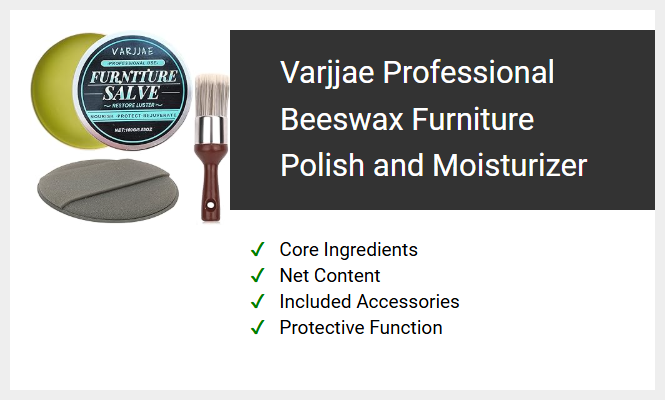 Varjjae Professional Beeswax Furniture Polish and Moisturizer
