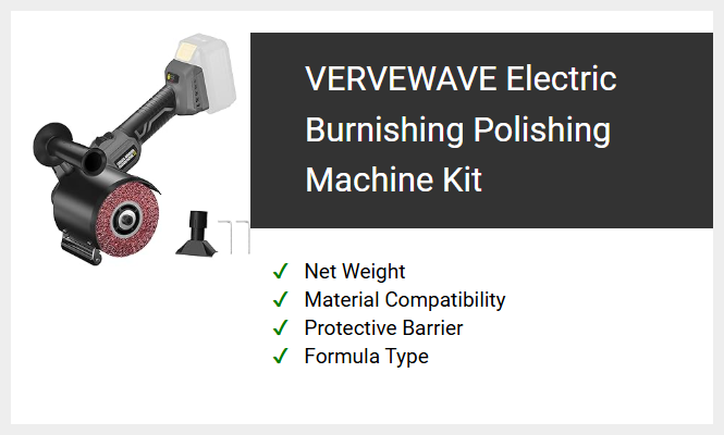 VERVEWAVE Electric Burnishing Polishing Machine Kit