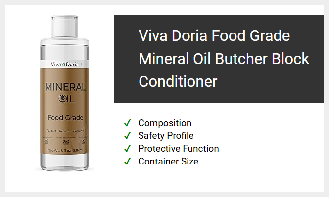 Viva Doria Food Grade Mineral Oil Butcher Block Conditioner