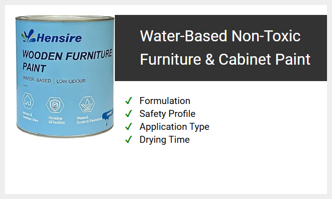 Water-Based Non-Toxic Furniture & Cabinet Paint