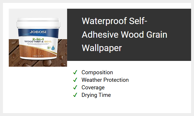 Waterproof Self-Adhesive Wood Grain Wallpaper