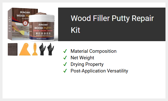 Wood Filler Putty Repair Kit