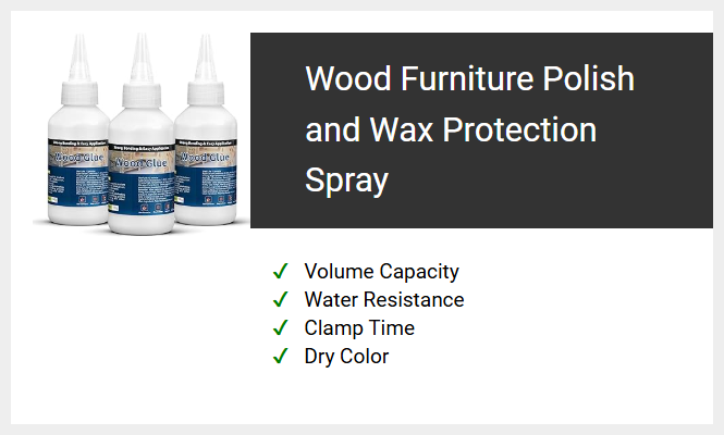 Wood Furniture Polish and Wax Protection Spray