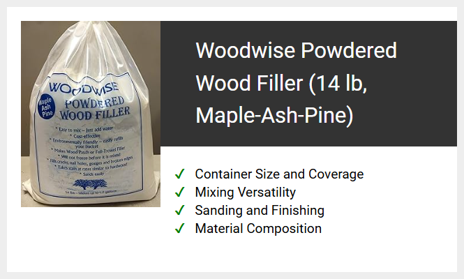 Woodwise Powdered Wood Filler (14 lb, Maple-Ash-Pine)