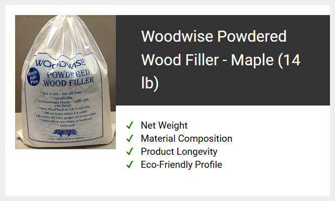 Woodwise Powdered Wood Filler - Maple (14 lb)