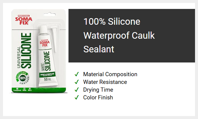 100% Silicone Waterproof Caulk Sealant