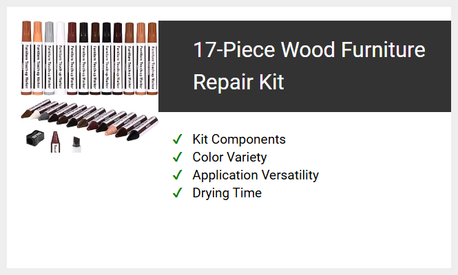 17-Piece Wood Furniture Repair Kit