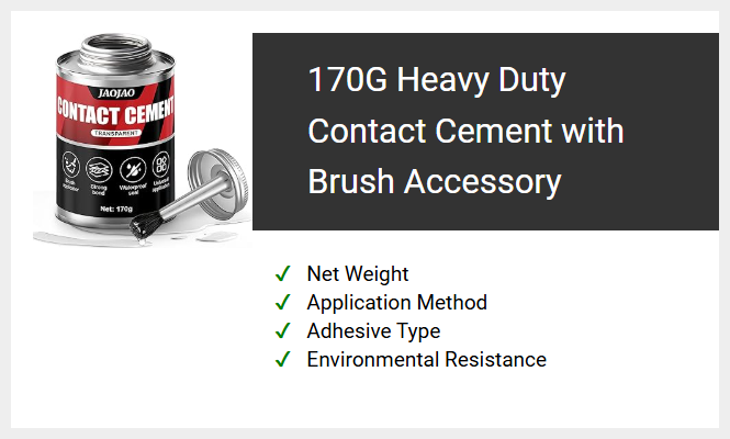 170G Heavy Duty Contact Cement with Brush Accessory