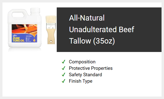 All-Natural Unadulterated Beef Tallow (35oz)