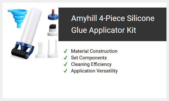 Amyhill 4-Piece Silicone Glue Applicator Kit